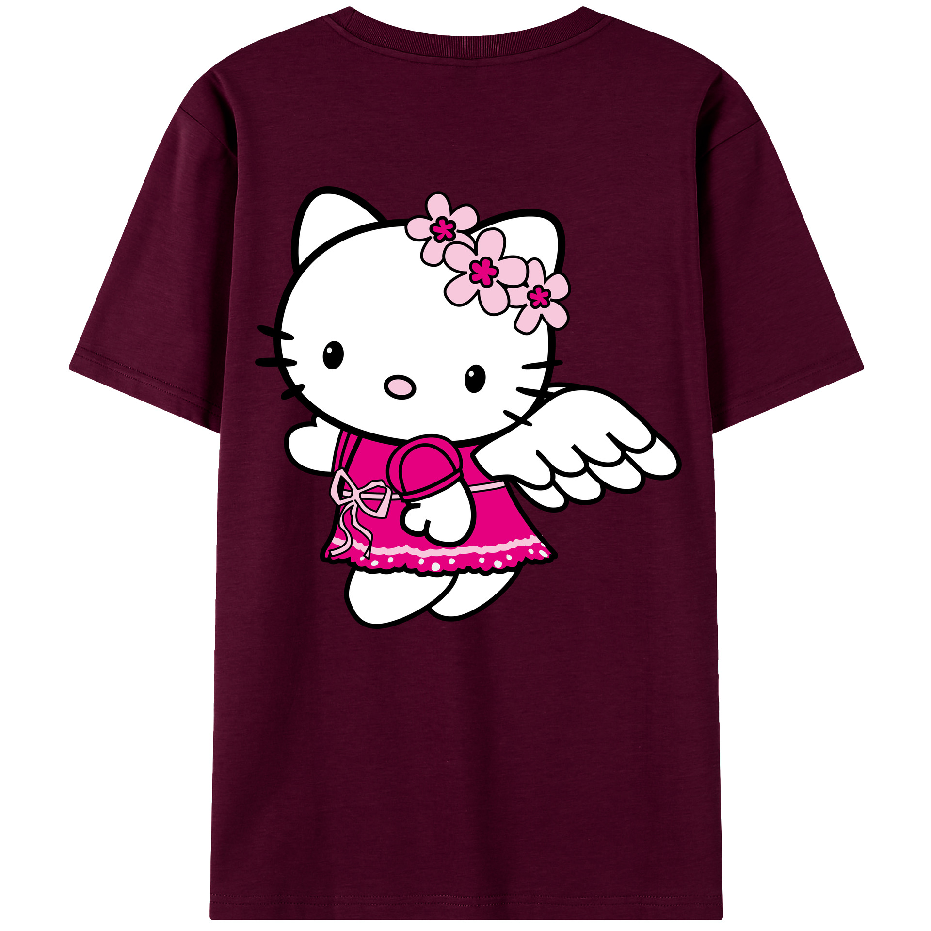 （画像用） Hello Kitty ハローキティ レディース半袖Tシャツ(バックプリント)